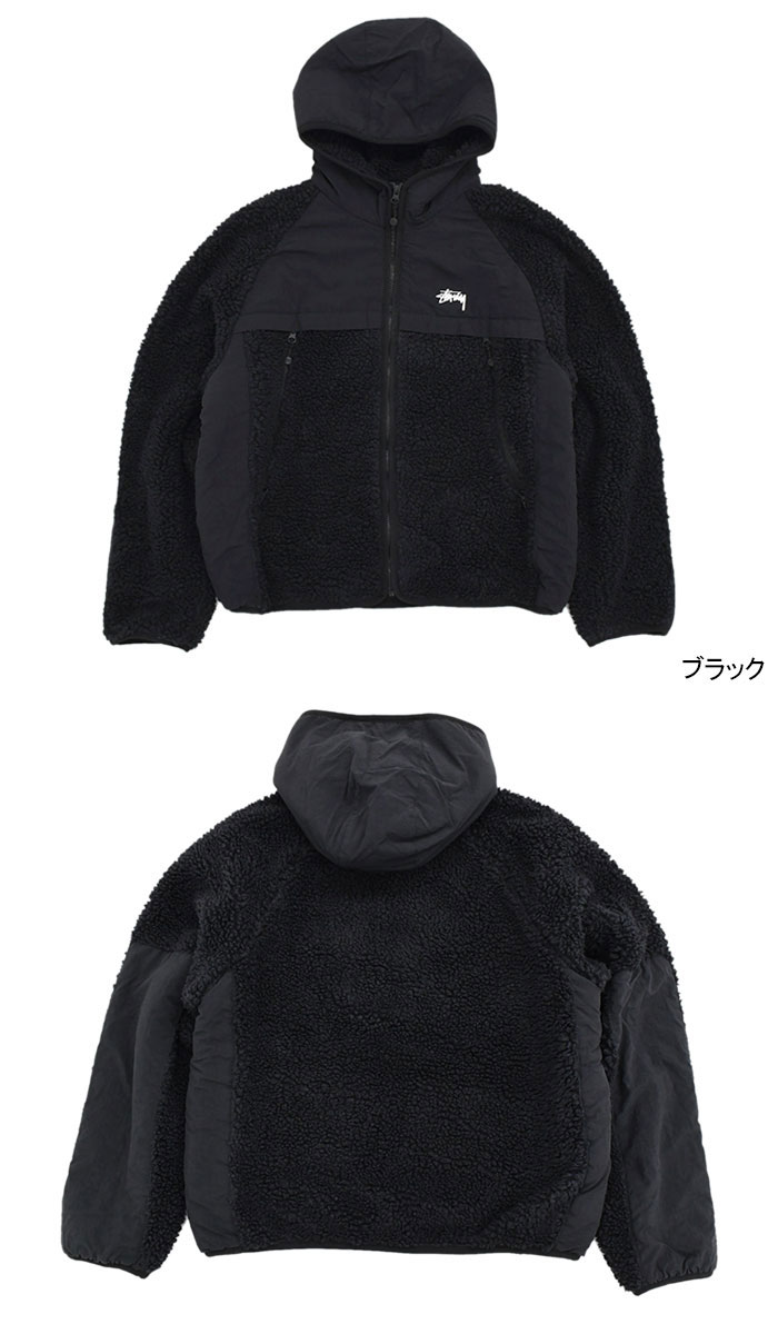 Stussy シェルジャケット　size S STUSSY ステューシー ジャケット メンズ Sherpa Paneled Hooded