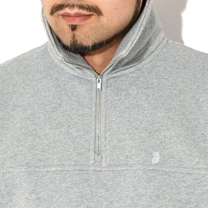 STUSSY ステューシー トレーナー メンズ Fleece Zip Mock Neck
