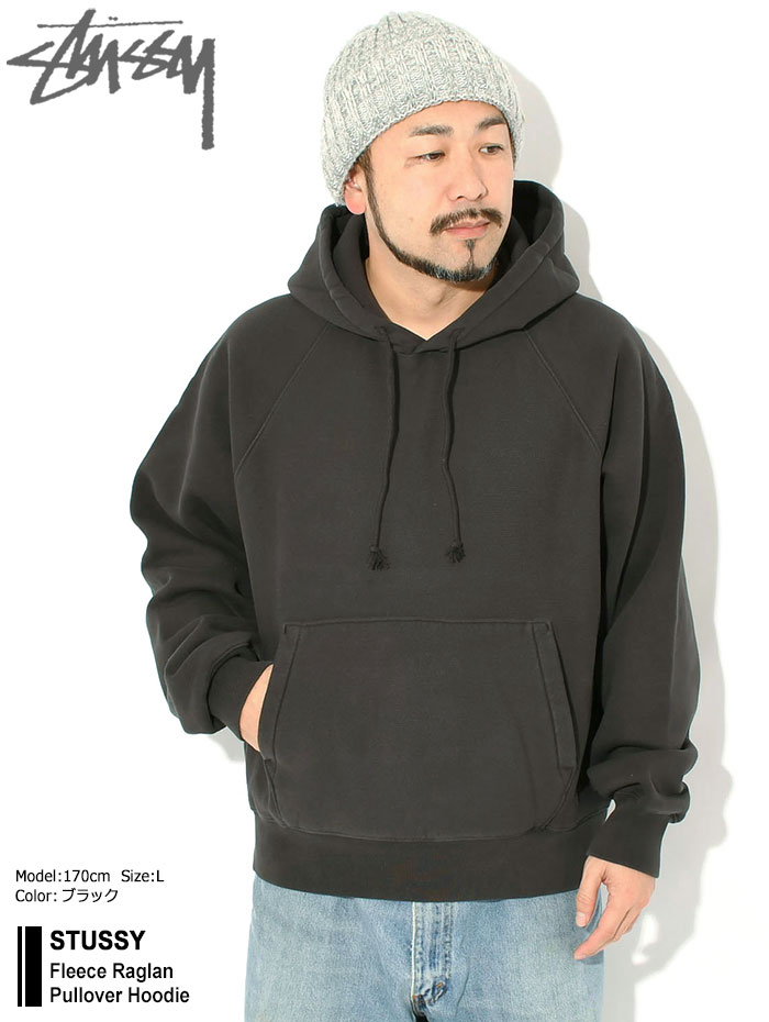 STUSSY（ステューシー） パーカー プルオーバー メンズ Fleece Raglan