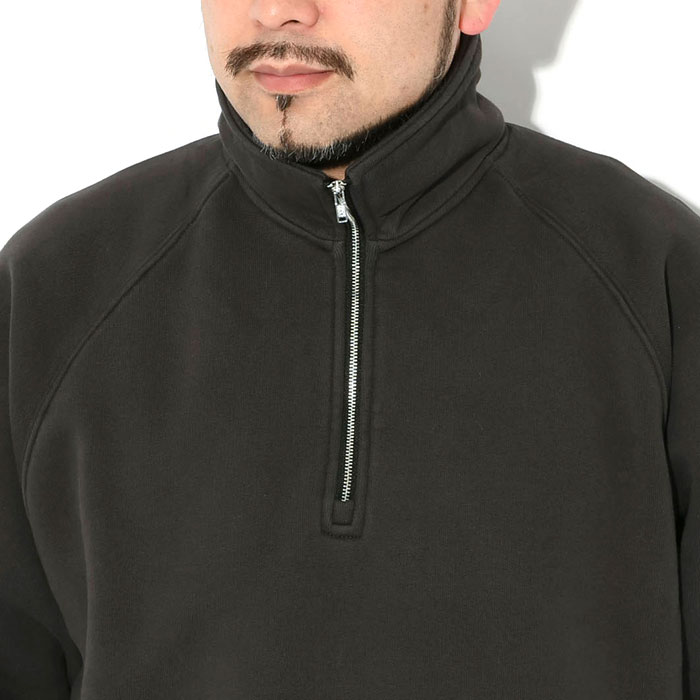 STUSSY ステューシー トレーナー メンズ Fleece Raglan Zip Mock