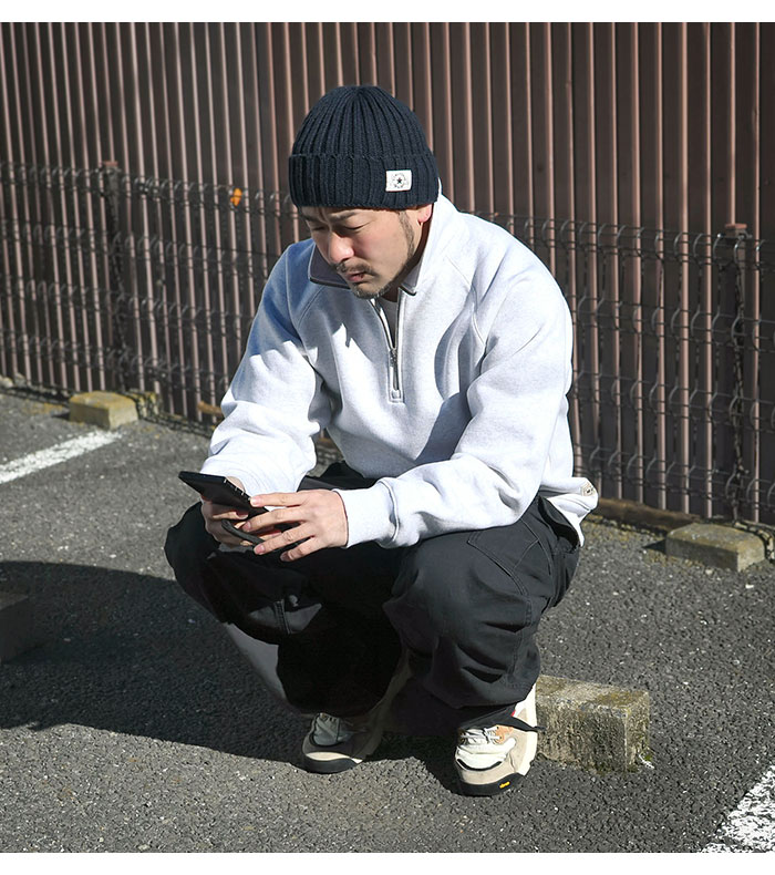 STUSSYステューシーのトレーナー Fleece Raglan Zip Mock Sweat05