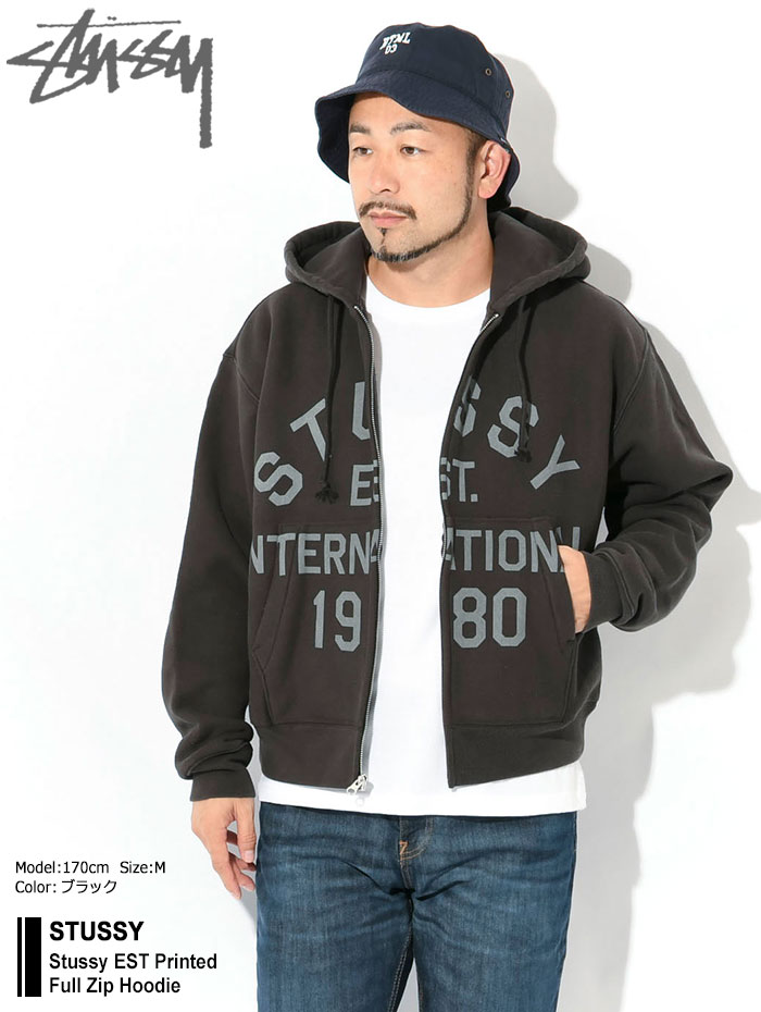 STUSSY（ステューシー） パーカー ジップアップ メンズ Stussy EST