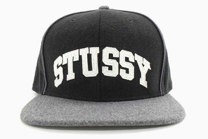 ステューシー キャップ 帽子 STUSSY Melton Piped Arch Snapback Cap