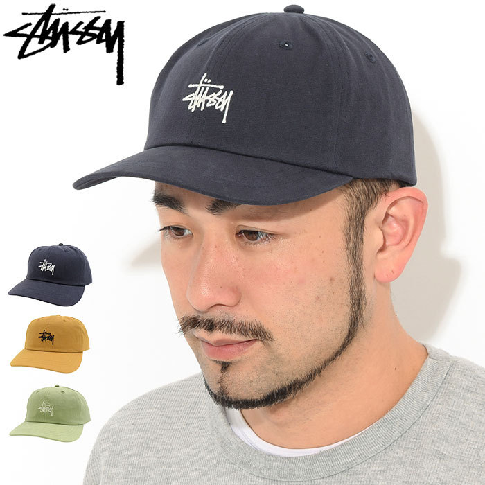 ステューシー キャップ 帽子 STUSSY Stock Canvas Low Pro Cap ( ロー