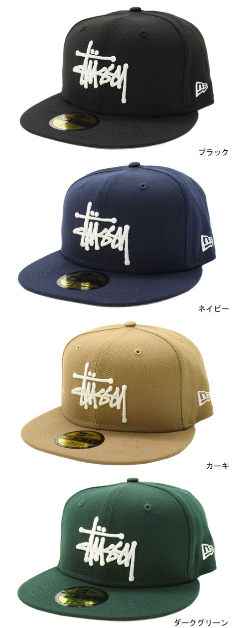 ステューシー キャップ 帽子 STUSSY ニューエラ Authentic コラボ ( STUSSY×NEW ERA Cap 59Fifty  1311038 USAモデル 正規 ) : stu-1311038 : ice field - 通販 - Yahoo!ショッピング