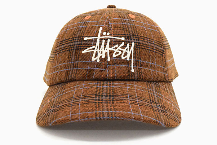 STUSSY（ステューシー） キャップ 帽子 STUSSY Big Logo Plaid Low Pro