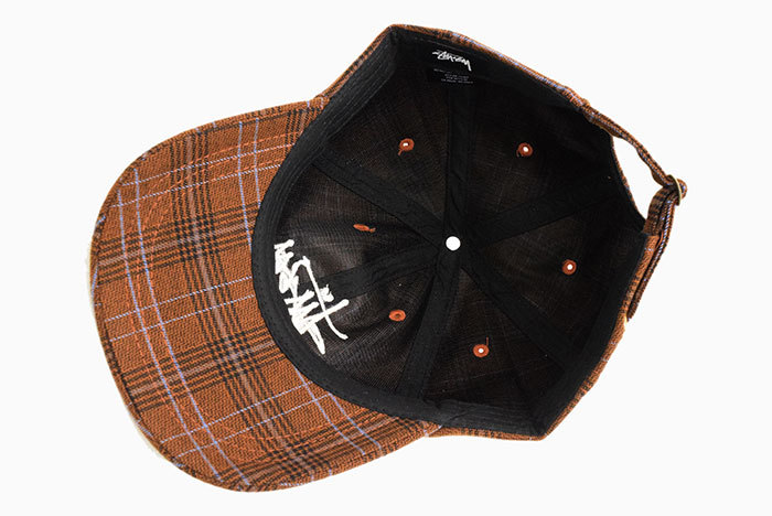 STUSSY（ステューシー） キャップ 帽子 STUSSY Big Logo Plaid Low Pro