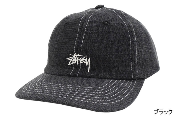 ステューシー キャップ 帽子 STUSSY Loose Weave Stock Strapback Cap