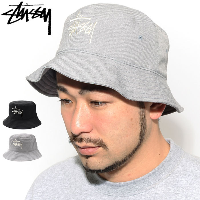 STUSSY ステューシー バケット ハット Big Logo Twill Bucket