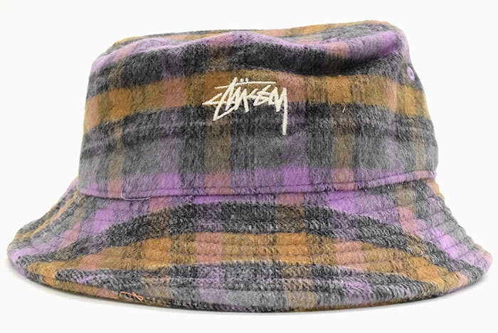 STUSSY（ステューシー） バケット ハット STUSSY Brushed Plaid Bucket