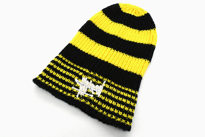STUSSY ステューシー ニット帽 Striped Big Basic ( stussy