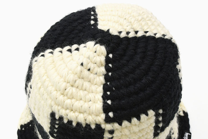 ステューシー バケット ハット STUSSY Checker Knit Bucket Hat 帽子 ( stussyhat メンズ・男性用  1321172 USAモデル 正規 )[M便 1/1]