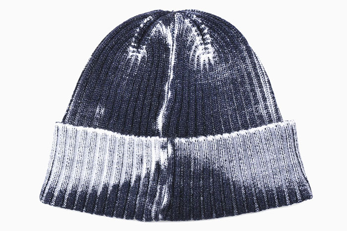 Stüssy: Workgear Spray Cuff Beanie (Lime) | DSMNY E-SHOP