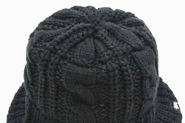 極美品 Stussy ステゥシー　SWIRL KNIT バケットハット　ブラウン STUSSY ステューシー バケット ハット Cable Knit Bucket Hat