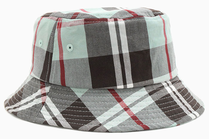 ステューシー バケット ハット STUSSY Big Logo Madras Bucket Hat 