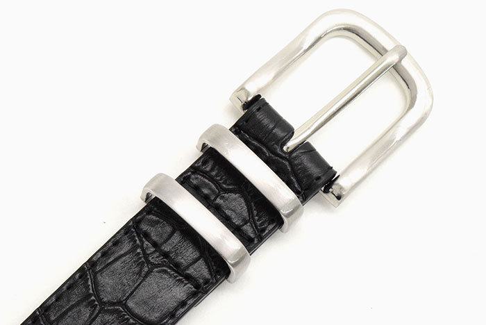 ステューシー Stussy クロコ型押し ベルト メンズ S/M メンズ