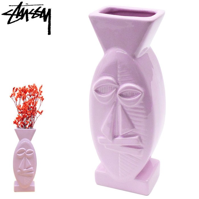 安価 ワタナベ stussy 花瓶 mushroom インテリア vase ceramic 花瓶 