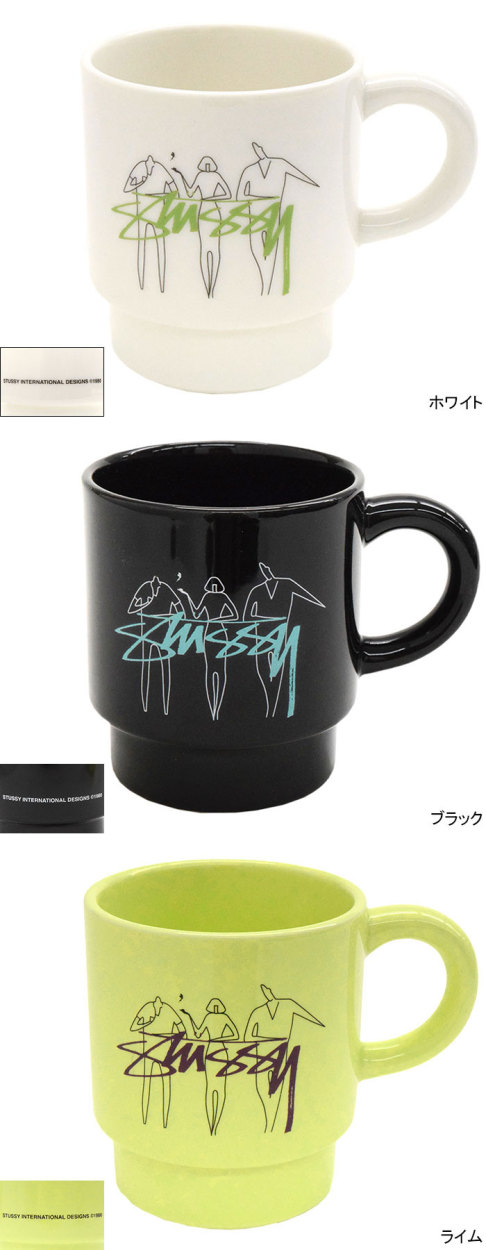 ステューシー マグカップ STUSSY 3 People Stacking ( stussy mug マグ