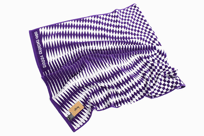 STUSSY ステューシー ビーチタオル オレンジ STUSSY ステューシー タオル メンズ Stussy Dot Jacquard