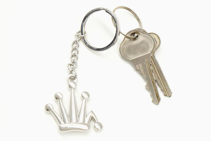 ステューシー キーホルダー STUSSY Metal Bent Crown ( stussy keychain キーチェーン 138781  USAモデル 正規 小物 )