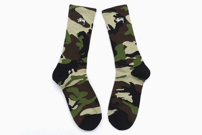 プランと料金 STUSSY ステューシー ソックス メンズ Stock Camo ( crew socks 服＆ファッション小物