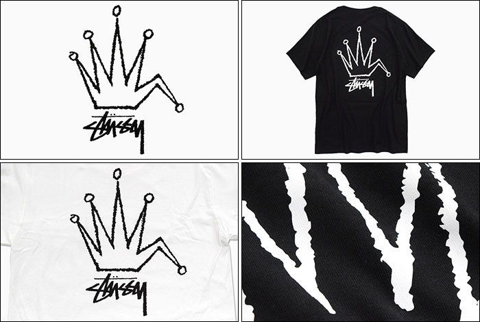STUSSY（ステューシー） Tシャツ 半袖 メンズ Old Crown ( stussy tee