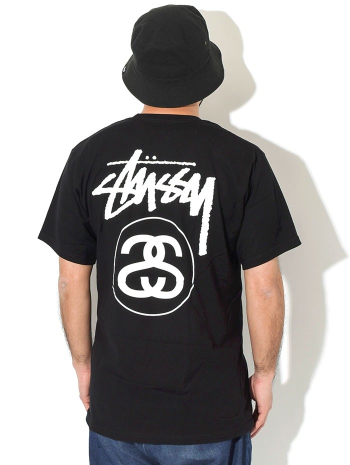 追跡便【Stussy】ソリッドストックリンク コットン半袖Tシャツ STUSSY ステューシー Tシャツ 半袖 メンズ Stock Link ( stussy