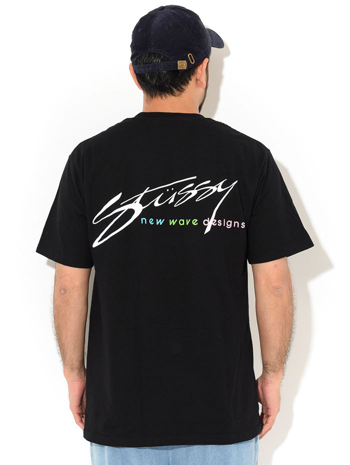 ステューシー Tシャツ 半袖 STUSSY メンズ New Wave Designs ( stussy tee T-SHIRTS カットソー トップス  男性用 1904544 USAモデル 正規 )