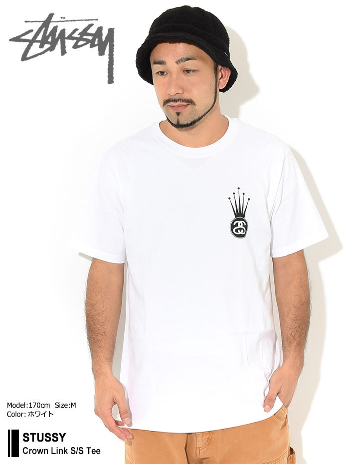 STUSSY（ステューシー） Tシャツ 半袖 メンズ Crown Link ( stussy tee