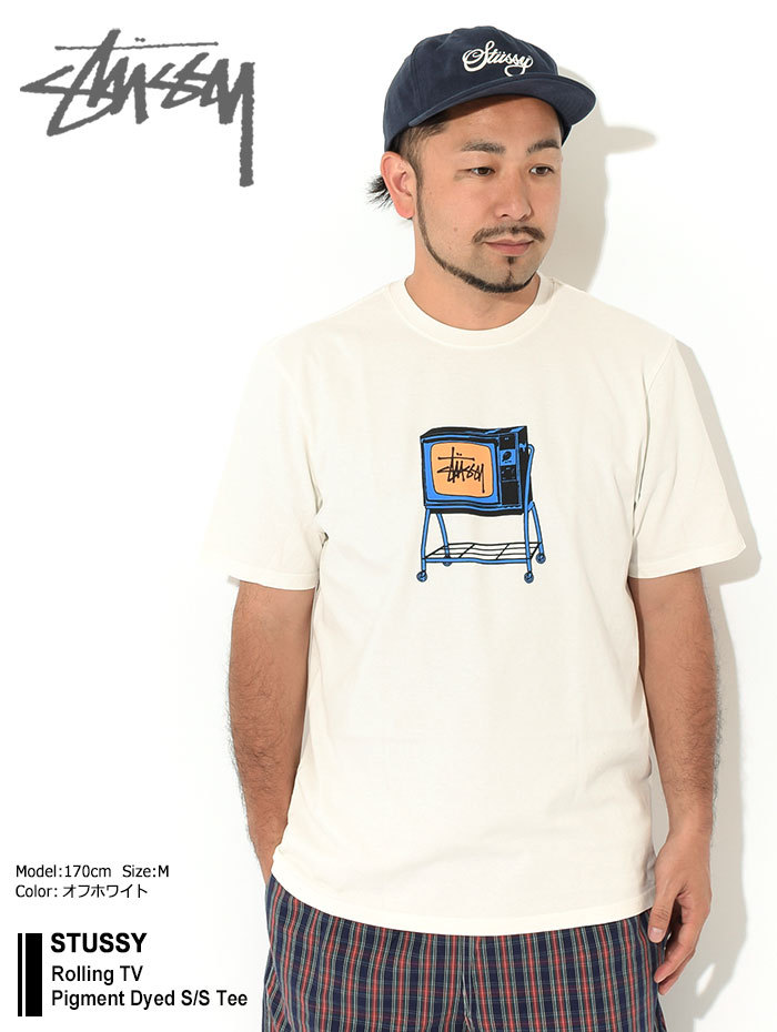 STUSSY PIGMENT DYED サーマル Tシャツ 半袖 5色 送料込み STUSSY ステューシー Tシャツ 半袖 メンズ Statue Pigment Dyed
