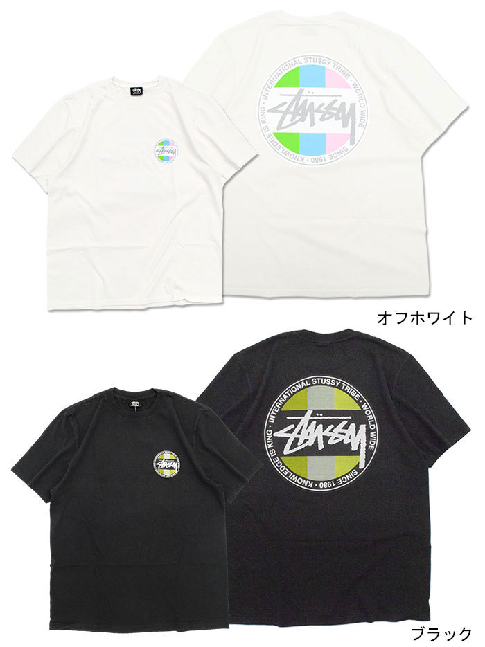 【Stussy】レギュラーフィット★Stock Dot★Tシャツ stussy(ステューシー) Dot Mix Dyed半袖Tシャツ ネイビー サイズ