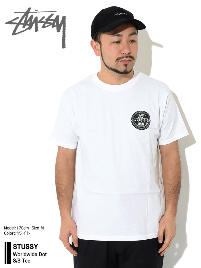 ステューシー Tシャツ 半袖 STUSSY メンズ & レディース Worldwide Dot (stussy tee T-SHIRTS カットソー  トップス 1904748 USAモデル 正規)