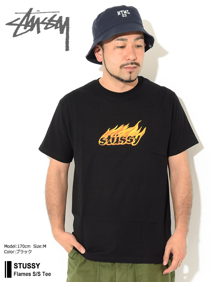 STUSSY（ステューシー） Tシャツ 半袖 メンズ Flames ( stussy tee T