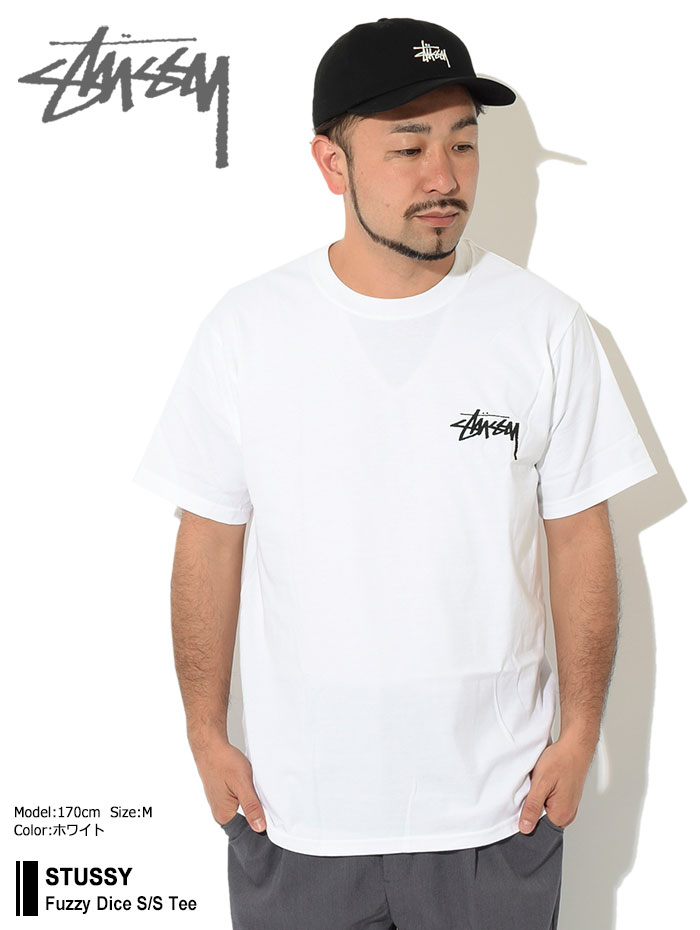 Stussy ステューシー Tシャツ 半袖 Fuzzy Dice T-Shirt 海外限定 STUSSY ステューシー Tシャツ 半袖 メンズ Fuzzy Dice ( stussy