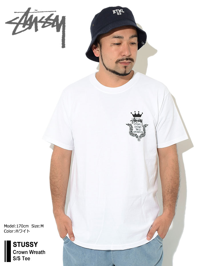 ステューシー Tシャツ 半袖 STUSSY メンズ Crown Wreath(stussy tee T