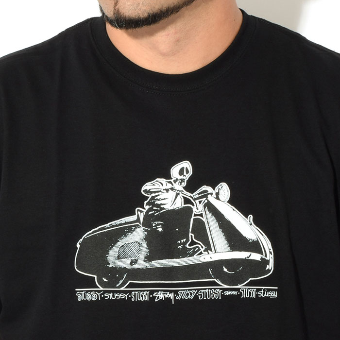 STUSSY ステューシー Tシャツ 半袖 メンズ Skull Scooter