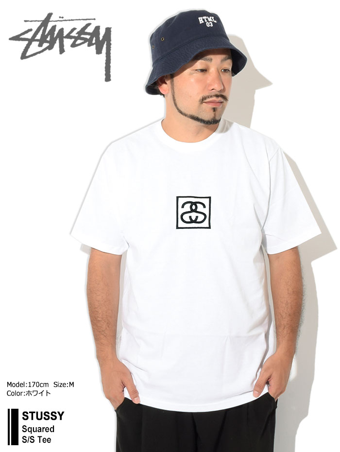 ステューシー Tシャツ 半袖 STUSSY メンズ Squared ( stussy tee T 