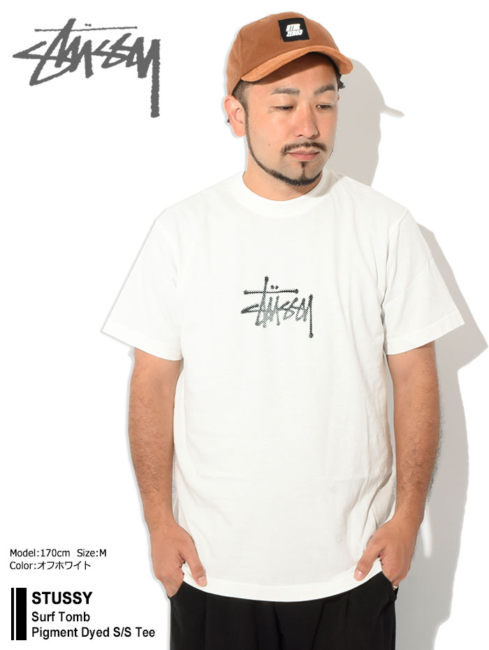 ステューシー Tシャツ 半袖 STUSSY メンズ Surf Tomb Pigment Dyed ( stussy tシャツ tee ピグメント  カットソー 1904805 USAモデル 正規 )