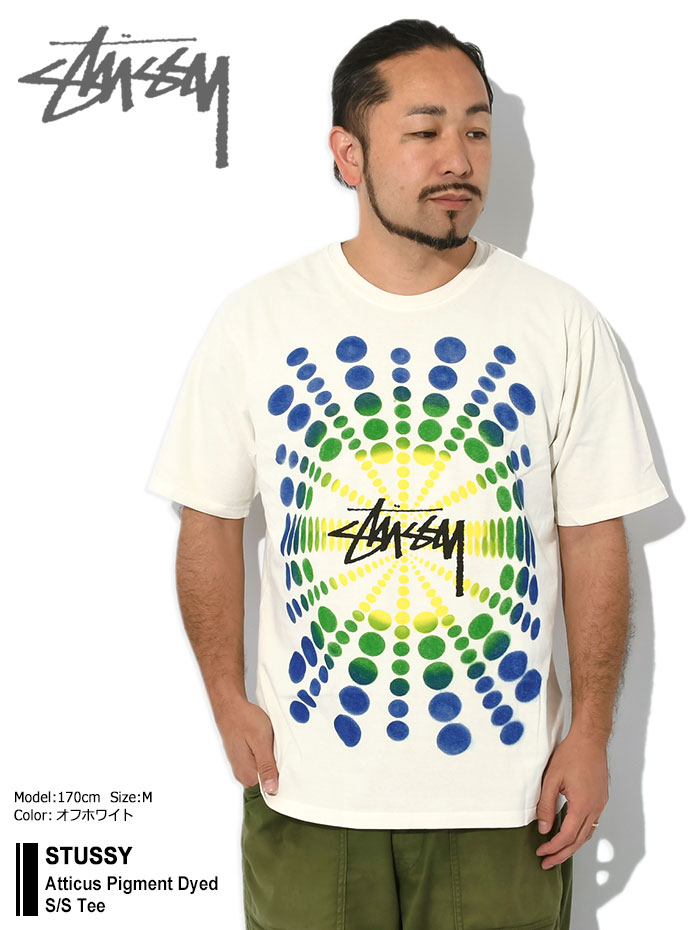 ステューシー Tシャツ 半袖 STUSSY メンズ Atticus Pigment Dyed 