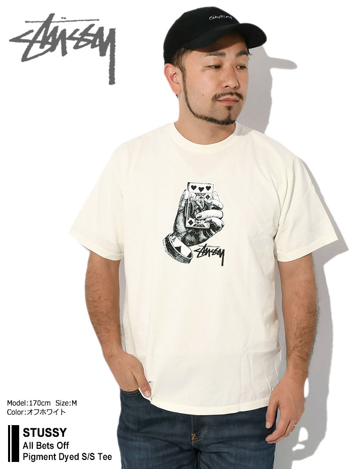 ステューシー Tシャツ 半袖 STUSSY メンズ All Bets Off Pigment Dyed ( stussy tシャツ tee ピグメント  カットソー 1904940 USAモデル 正規 )[M便 1/1]