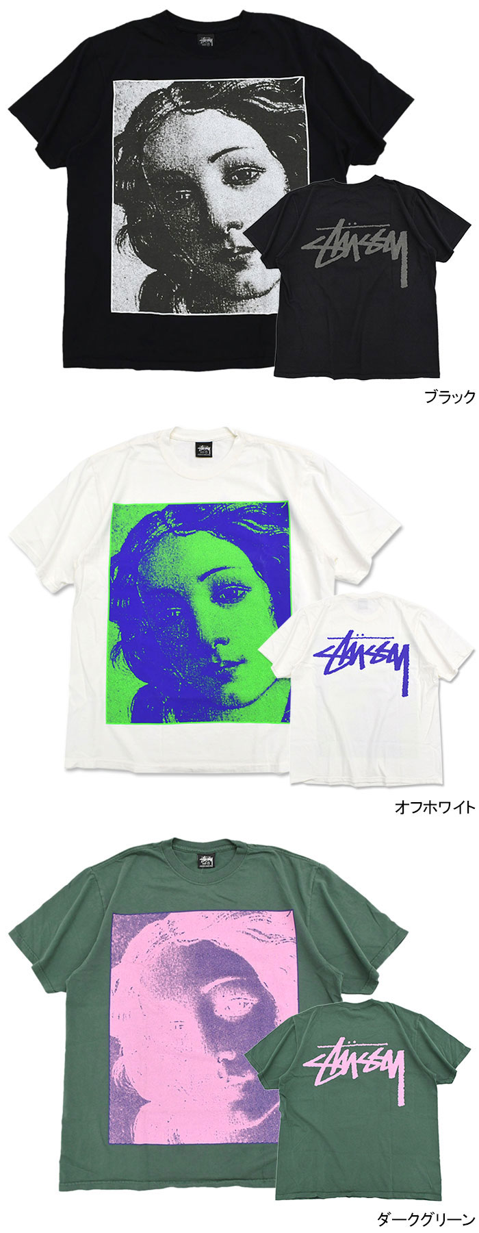STUSSY ステューシー Tシャツ 半袖 メンズ Venus Pigment Dyed