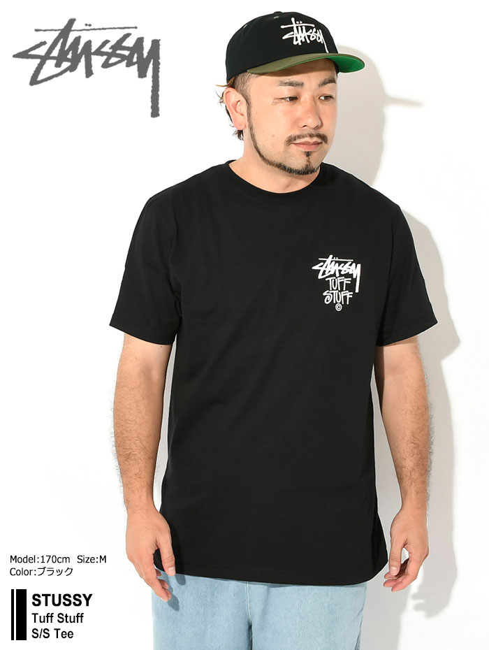 STUSSY ブラック Tシャツ M 00s STUSSY（ステューシー） Tシャツ 半袖 メンズ Tuff Stuff ( stussy tee