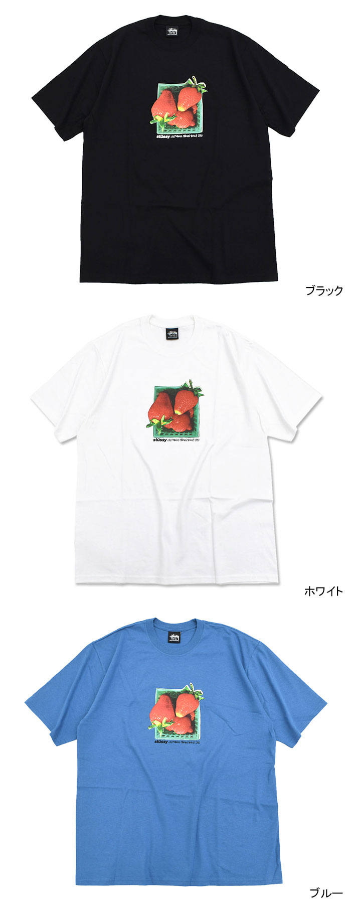 STUSSY ステューシー Tシャツ 半袖 メンズ Berries ( stussy tee