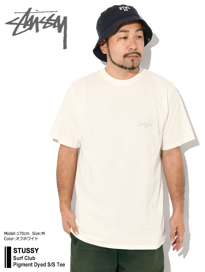 STUSSY（ステューシー） Tシャツ 半袖 メンズ Surf Club Pigment Dyed