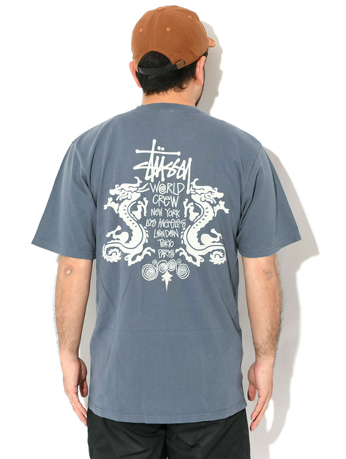 STUSSY ステューシー Tシャツ 半袖 メンズ Double Dragon
