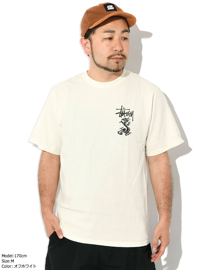 STUSSY ステューシー Tシャツ 半袖 メンズ Double Dragon