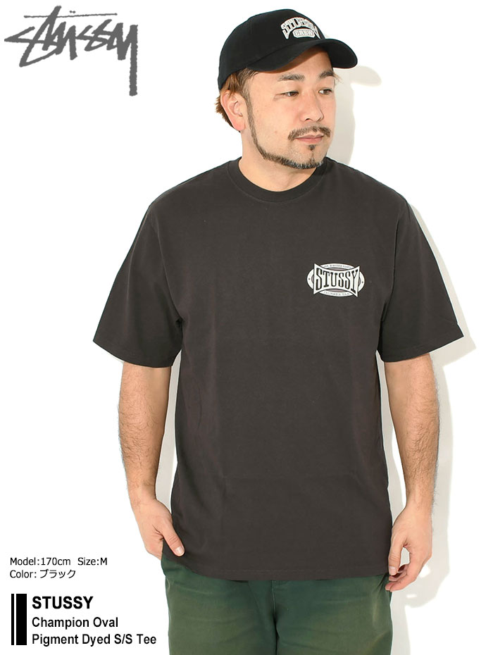STUSSYステューシーのTシャツ Champion Oval Pigment Dyed01