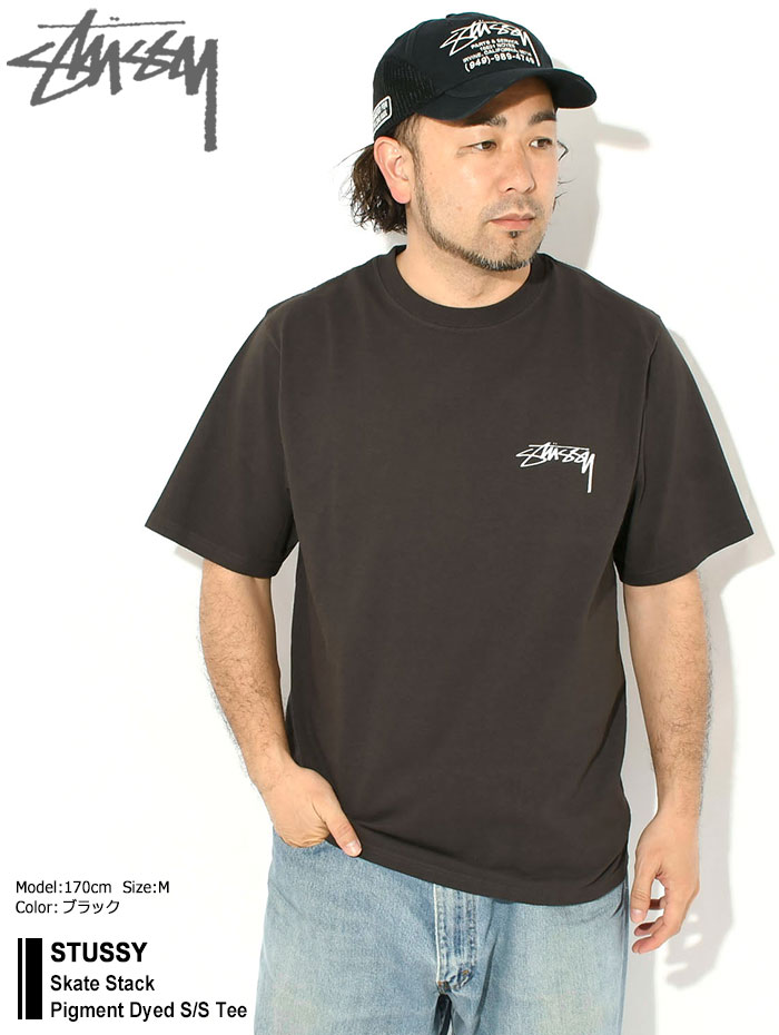 STUSSY（ステューシー） Tシャツ 半袖 メンズ Skate Stack Pigment
