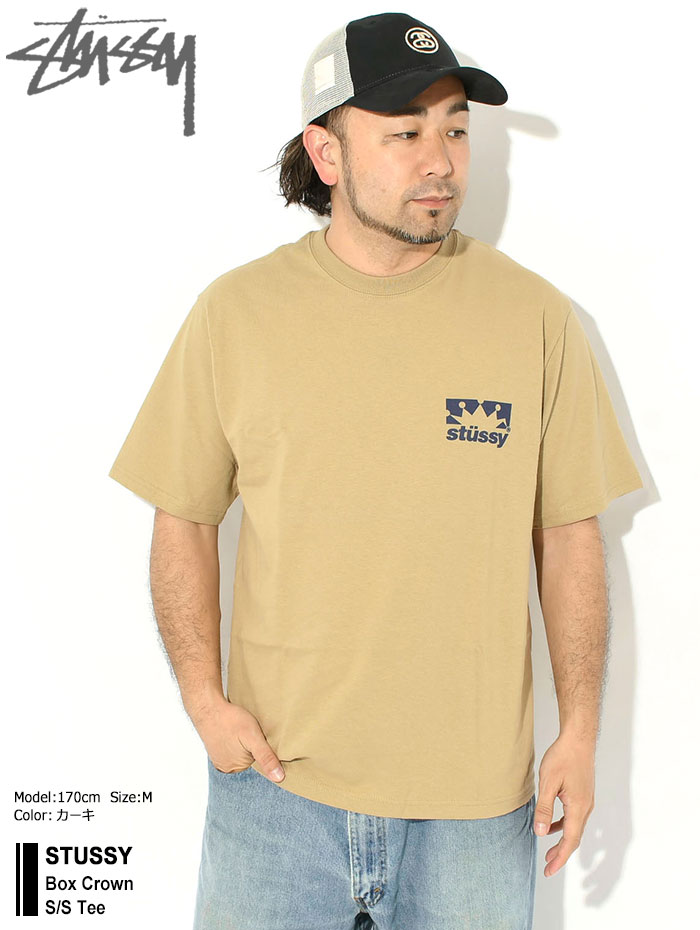 STUSSY（ステューシー） Tシャツ 半袖 メンズ Box Crown ( stussy tee
