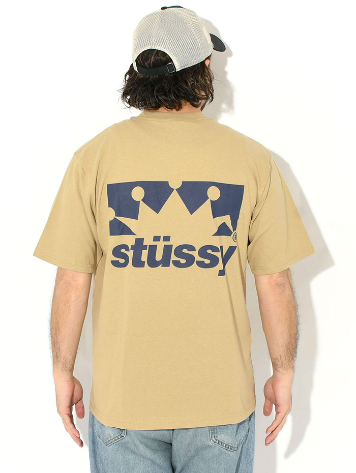 Stussy 半袖シャツ M STUSSY（ステューシー） Tシャツ 半袖 メンズ Box Crown ( stussy tee